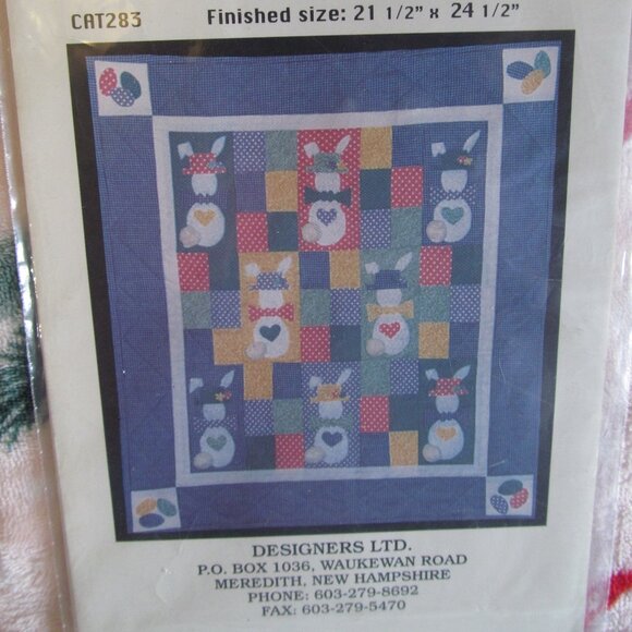 Carole Taylor Designers Ltd Piecing Applique Pattern "Quilted Bunny Wall Hanging - Picture 3 of 9